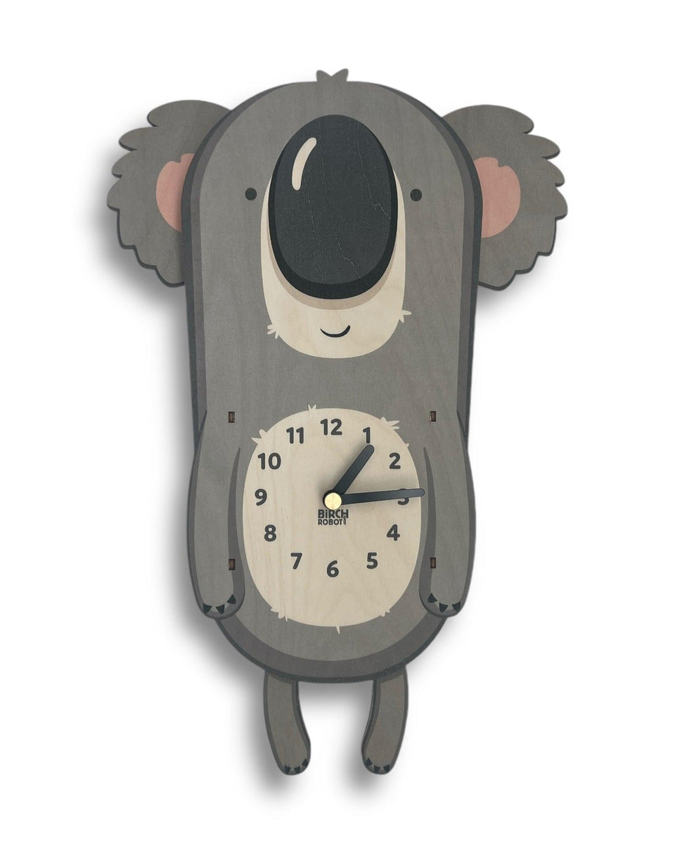 Koala Pendulum Clock for Kids Birch Robot
