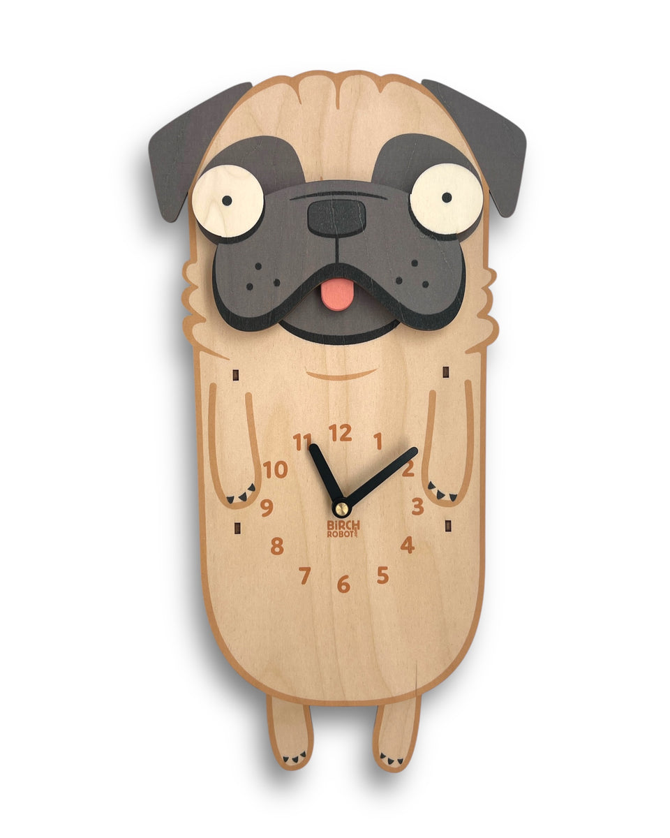 Penny the Pug Pendulum Clock