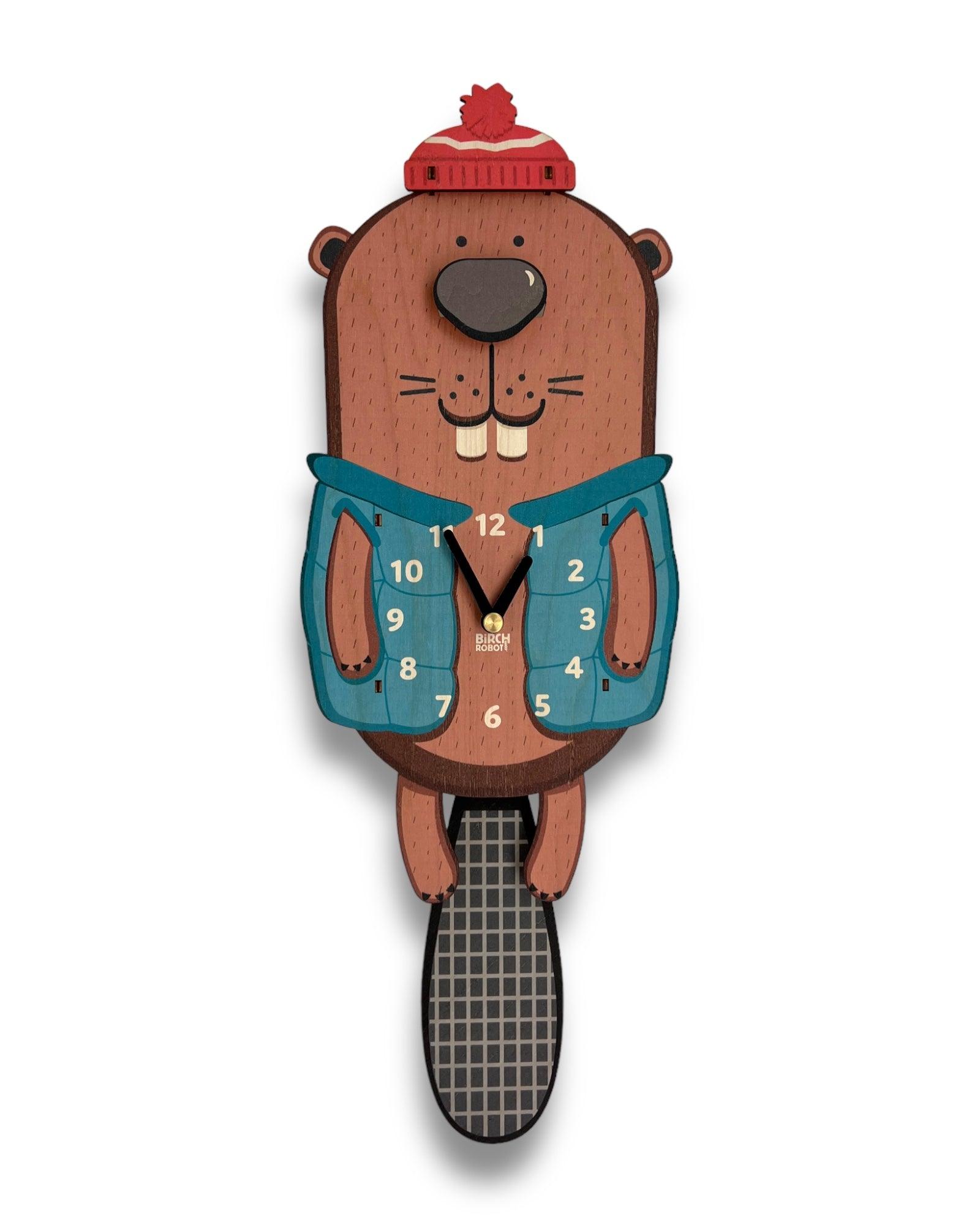 Beaver Pendulum Clock for Kids – Birch Robot