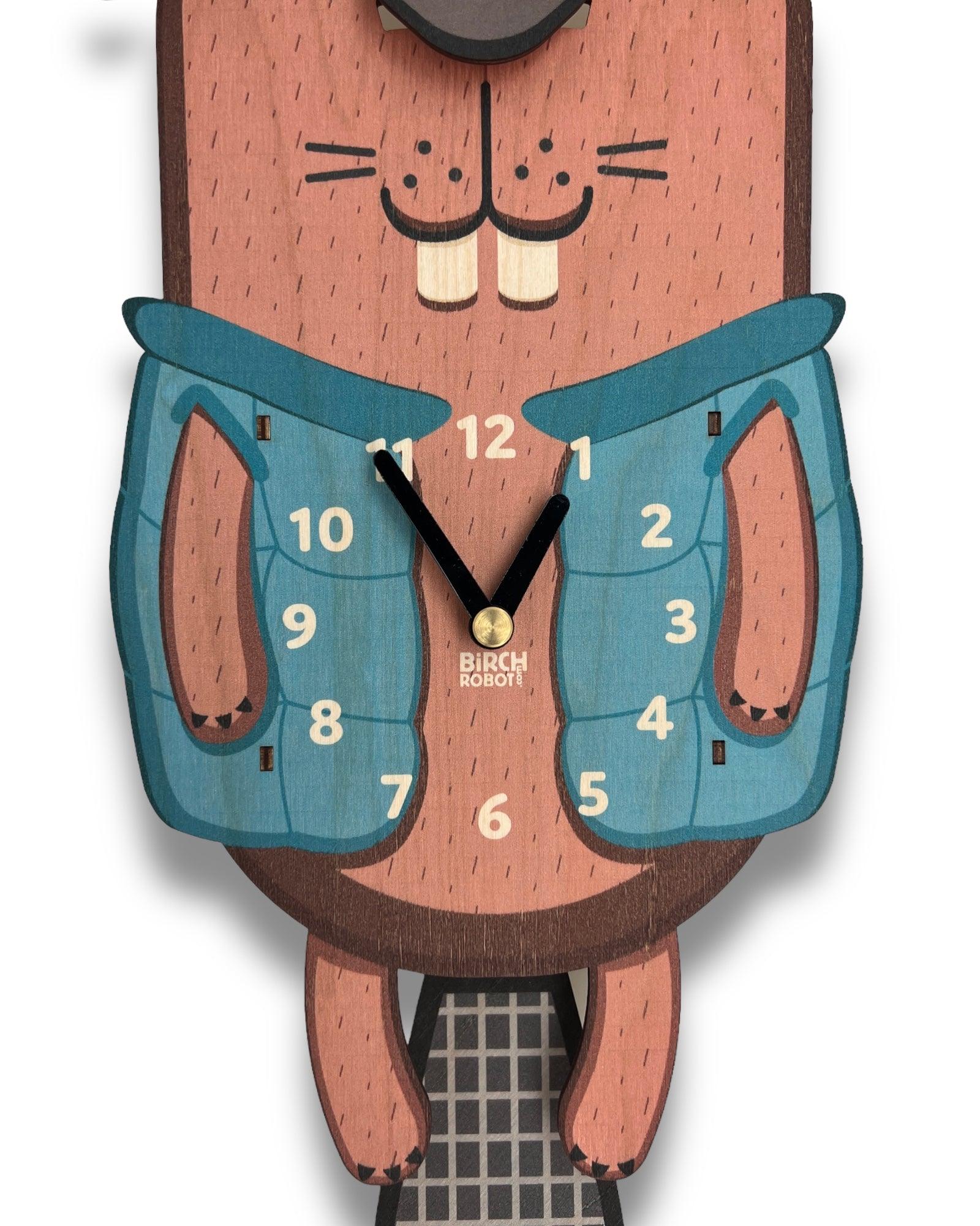 Beaver Pendulum Clock for Kids – Birch Robot
