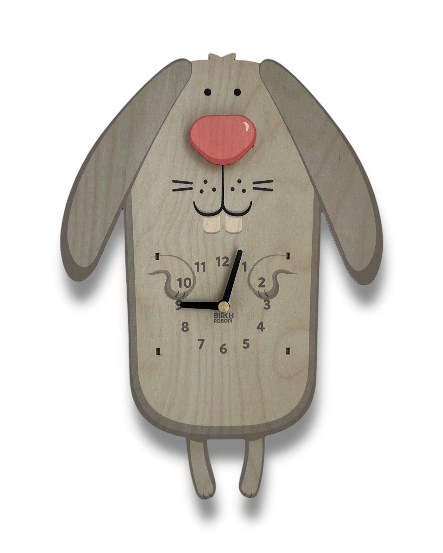 Kids Clocks | Rabbit Clock | Kids Wall Clock | Bunny Pendulum Clock ...