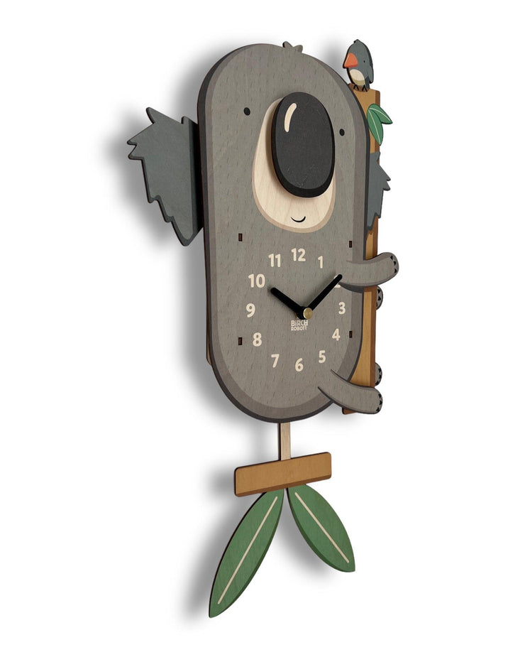 koala clock for kids room baby nursery decor koala bear pendulum clock