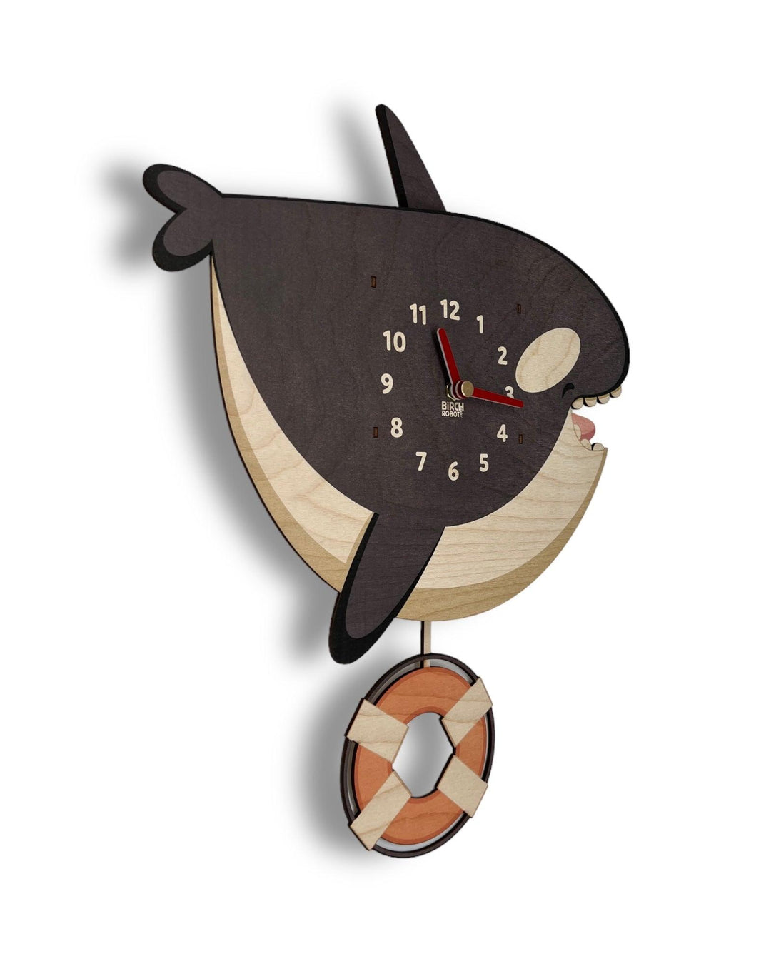 Bubbles the Orca Pendulum Clock - Birch Robot