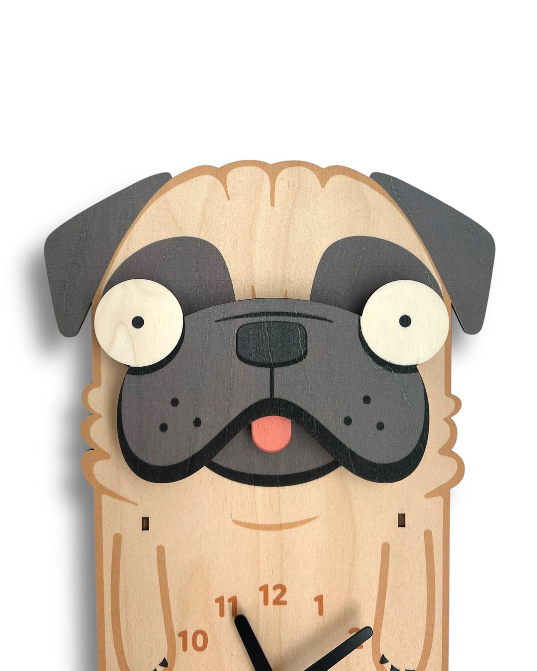Penny the Pug Pendulum Clock