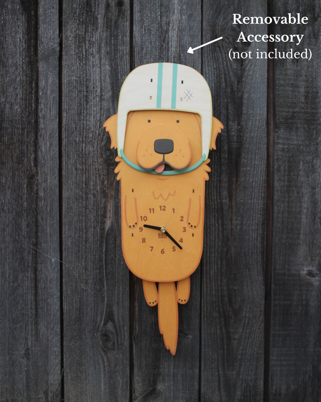 Charlie the Golden Retriever Pendulum Clock