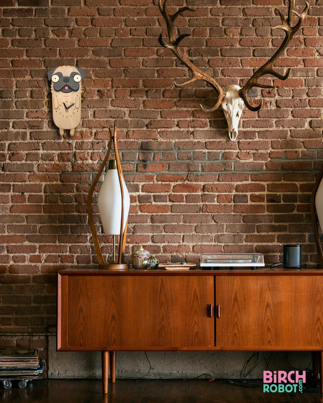 Penny the Pug Pendulum Clock