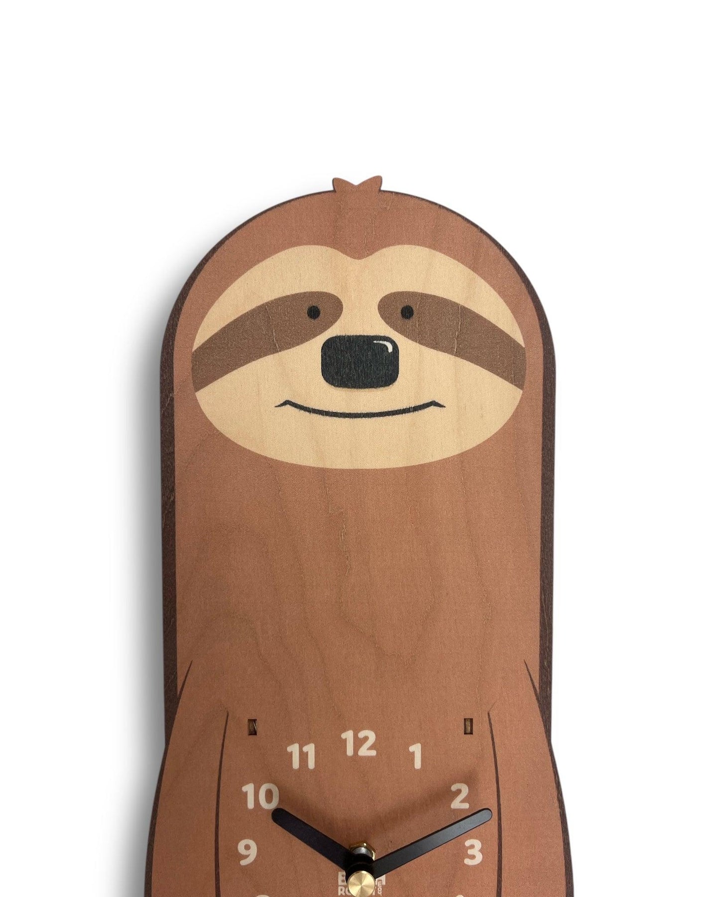 Sloth Clock | Sloth Gift | Kids Wall Clock | Sloth Pendulum Clock ...
