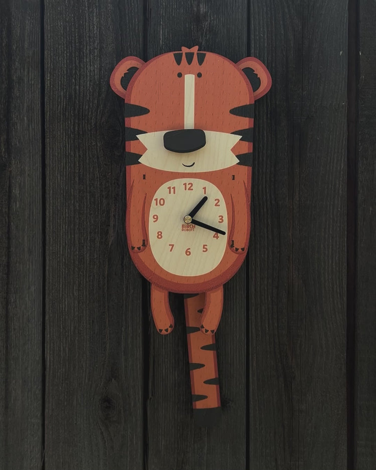 Tiger wall clock