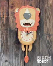 lion pendulum wall clock for kids