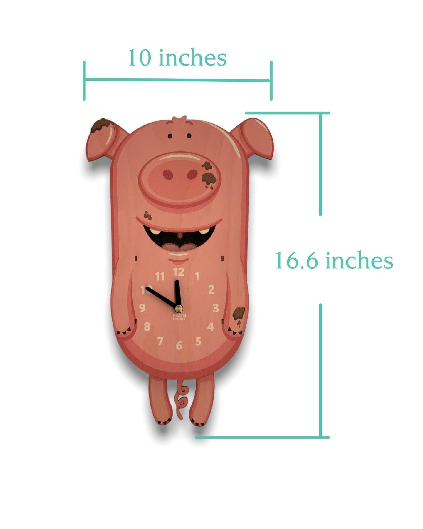 Pig Pendulum Clock for Kids | Piggy clock – Birch Robot
