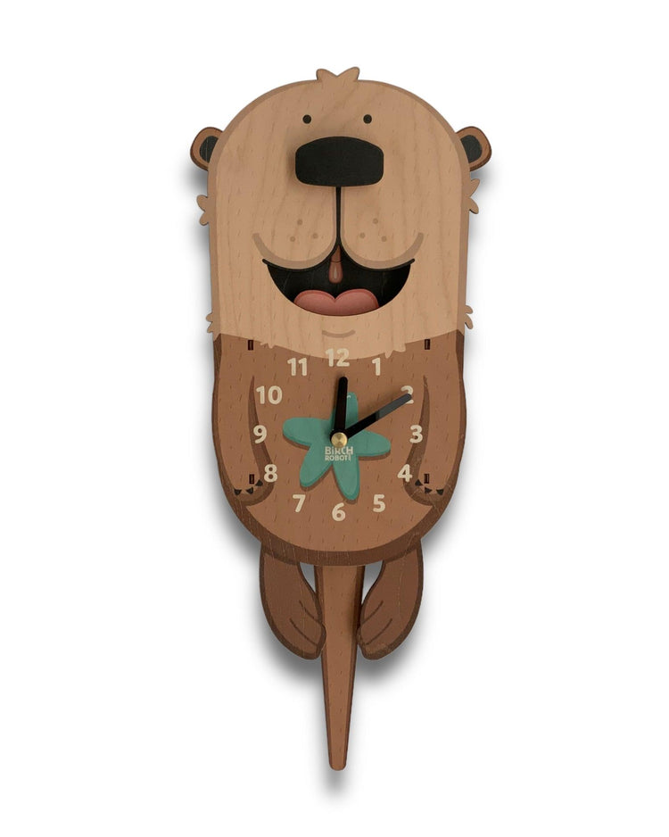 sea otter wall clock for kids room