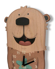 Lola the Otter Pendulum Clock - Birch Robot