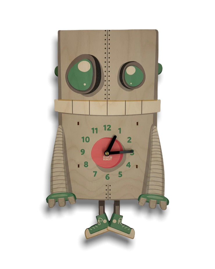 robot clock children&