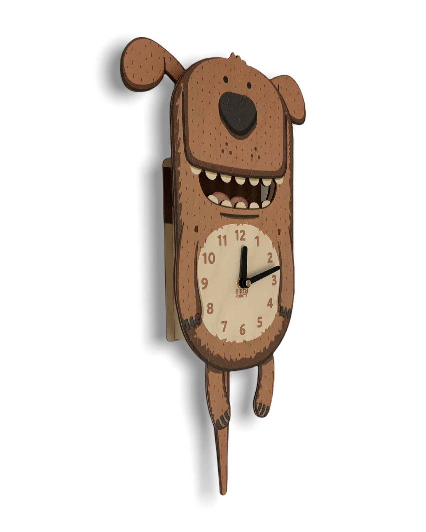 Dog Kit Clock Kids Clocks | Dog Clock | Kids Wall Clock | Puppy Pendulum Clock ...