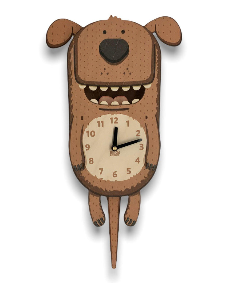 puppy clock children's pendulum dog clock for kids room 